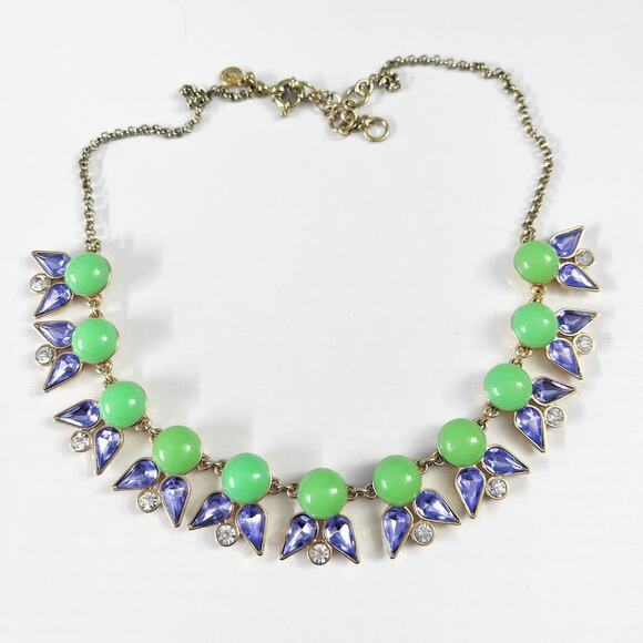 J. Crew Mint & Lavender Statement Necklace - Picture 2 of 8